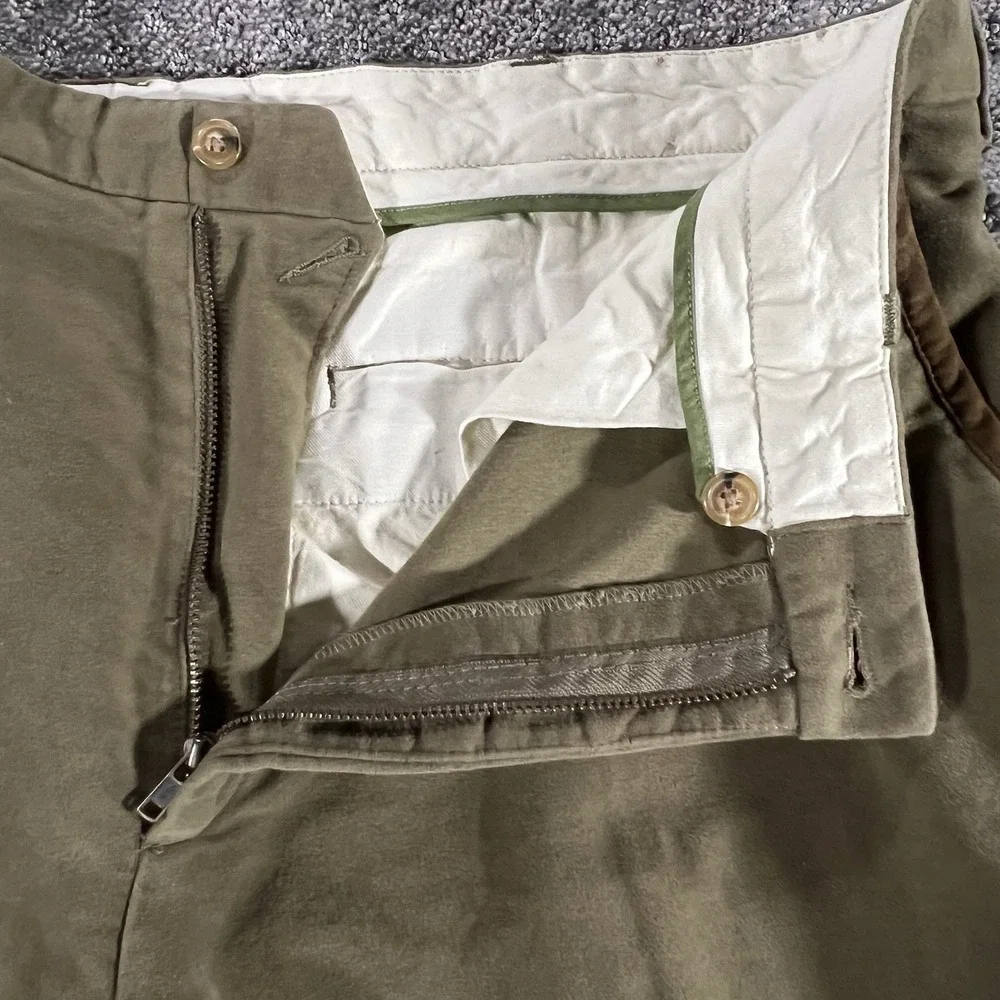 Orvis Men Size 40 Tan Suede Brown Trim Cotton Five Pocket‎ Hunting Pants